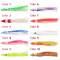Καλαμαριών χταποδιών φωτεινά 20 χρώματα δολώματος θελγήτρων αλιείας γενειάδων μαλακά 12.5cm 4.2g